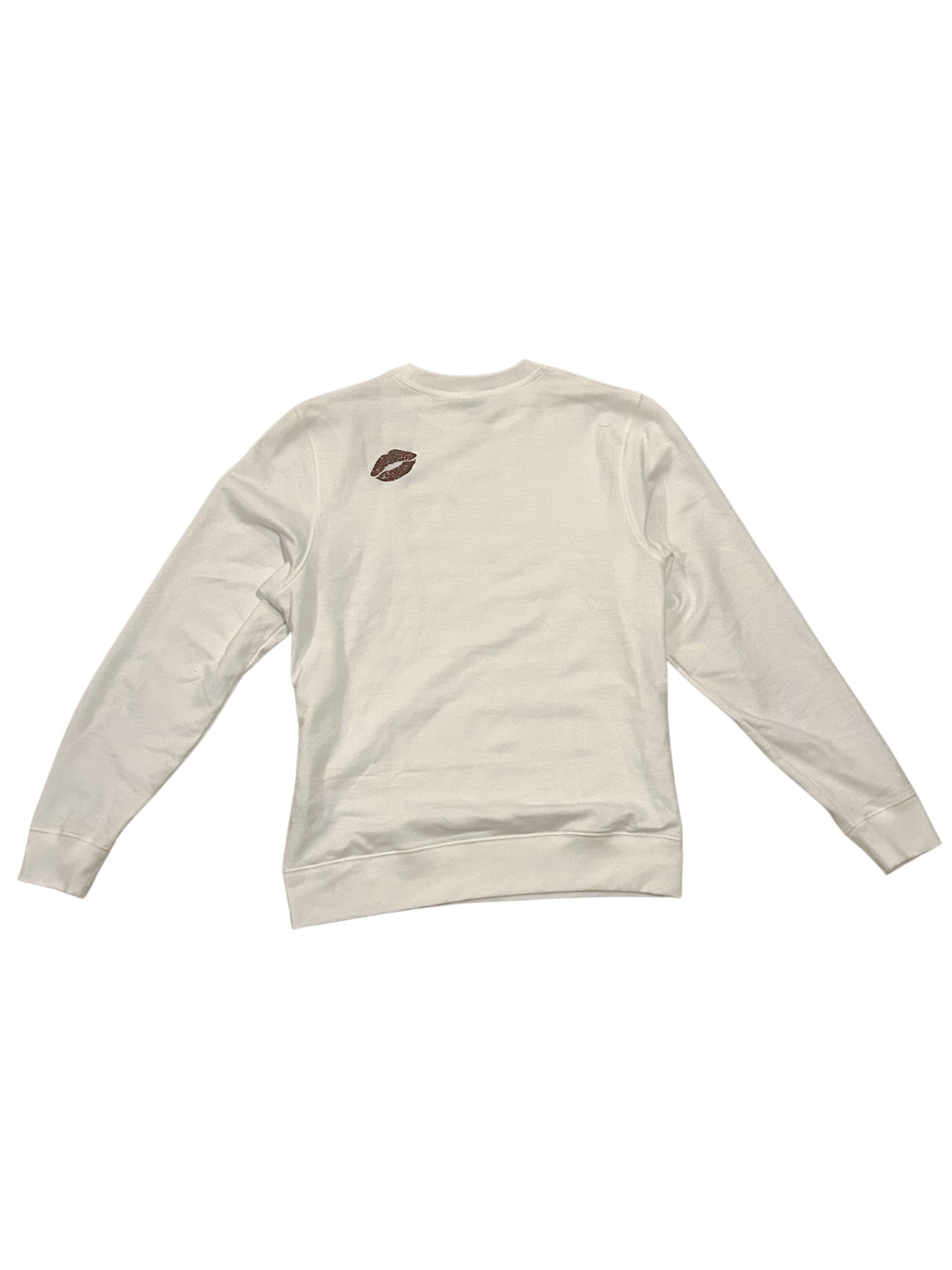 "JUST BREATHE" WHITE SWEATSHIRT